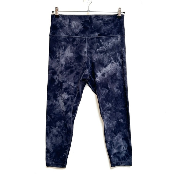 Lululemon Align High-Rise Pant 25" Leggings in Diamond Dye Pitch Grey, Size 14 - Picture 5 of 14